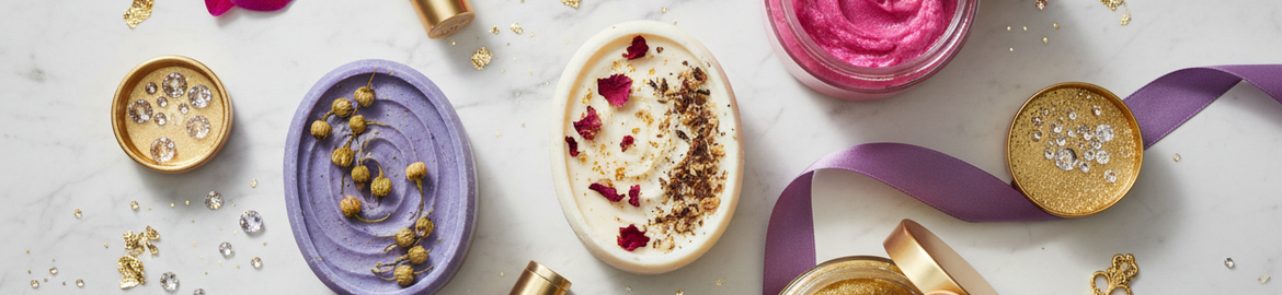 Luxury Skincare Flat Lay